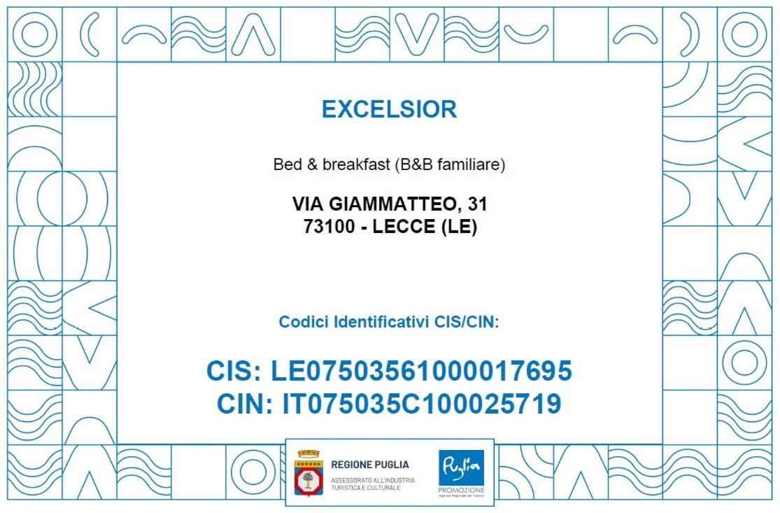 B&B Excelsior Lecce Zewnętrze zdjęcie